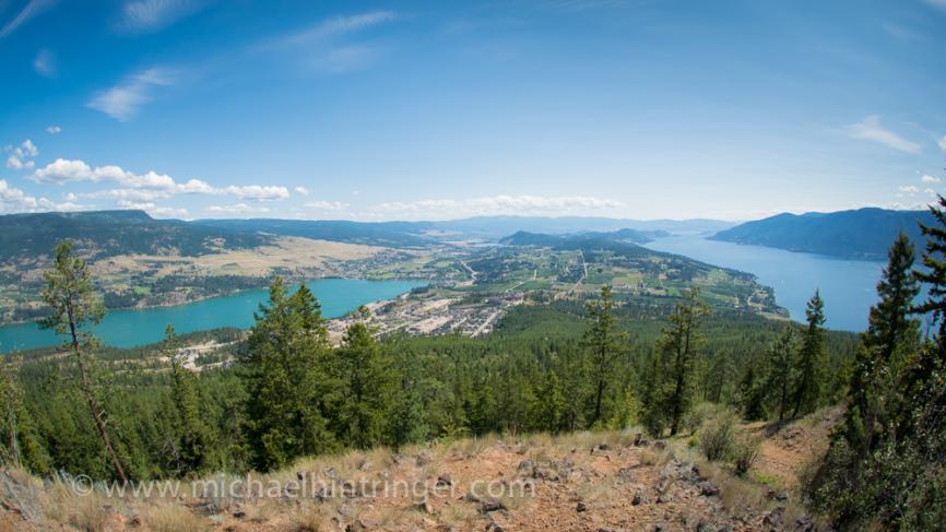 View from Spion Kop over Lake Country 