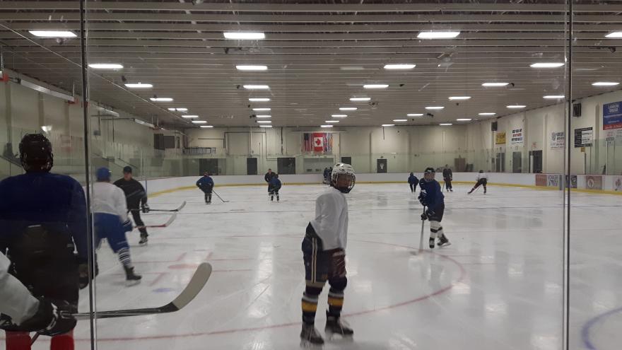 youth play hockey at Winfield Arena