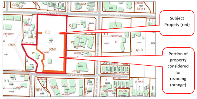 map showing 3118 Reimche Road