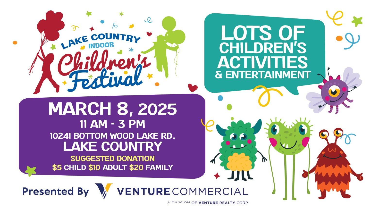 Lake Country Childrens Festival announced for March 8