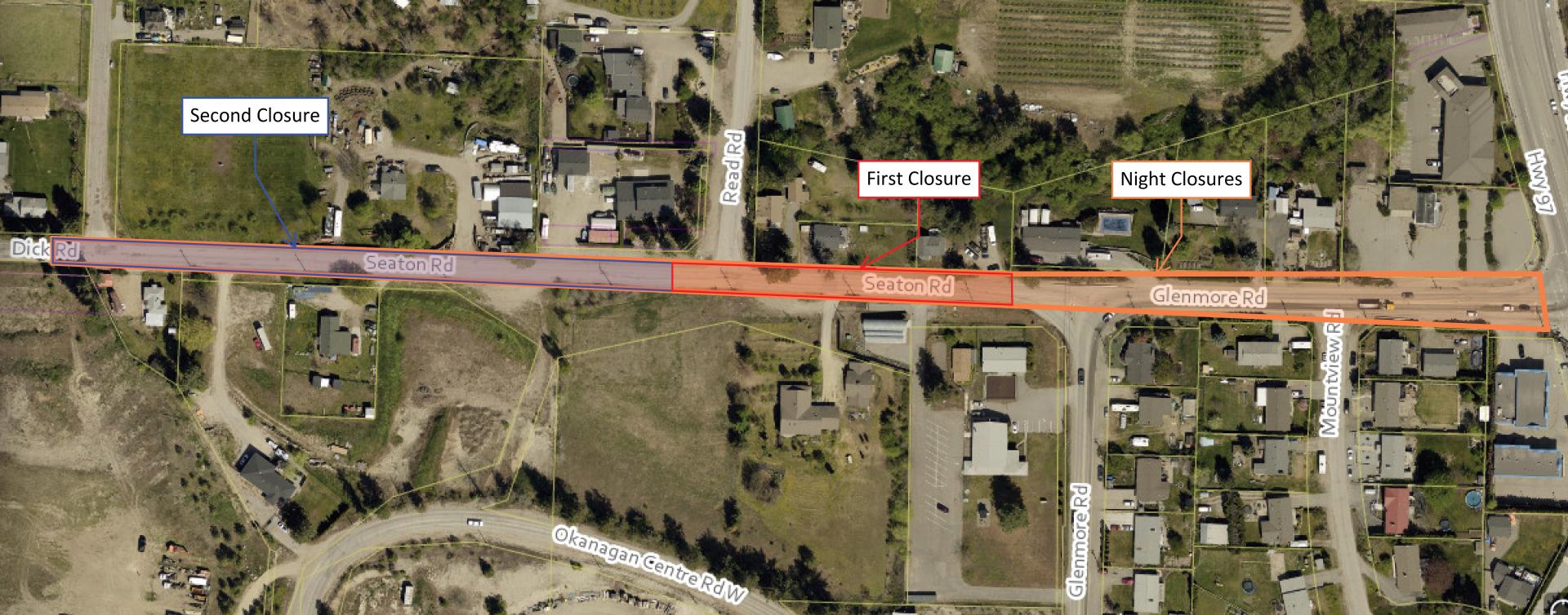 Seaton Road closure for watermain project March 15 to May 15 2025